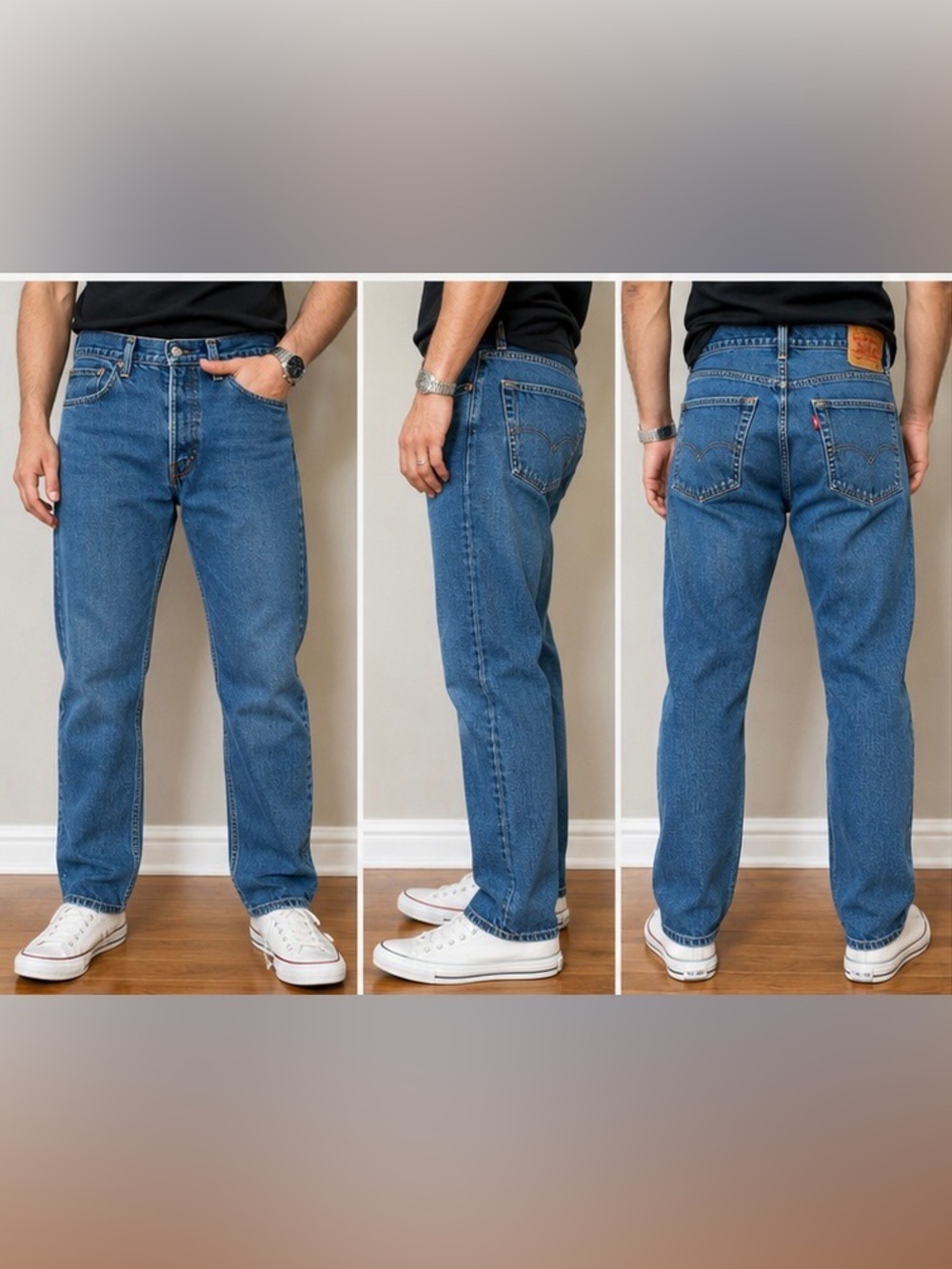 Levi's Medium Blue Straight Leg Jeans